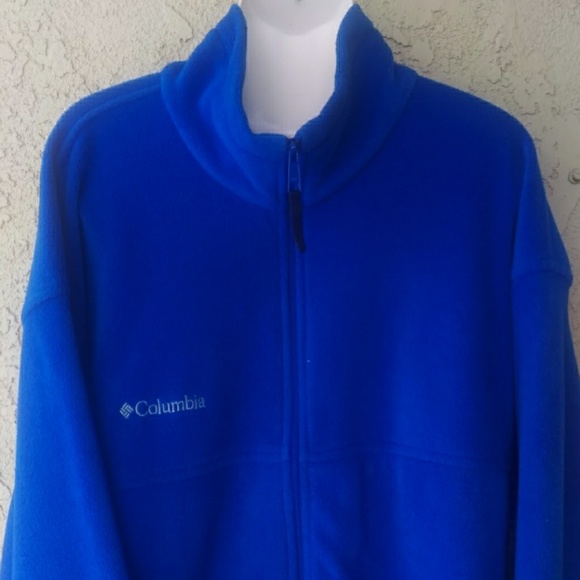 Columbia blue fleece zippered pocketed jacket - Picture 5 of 8